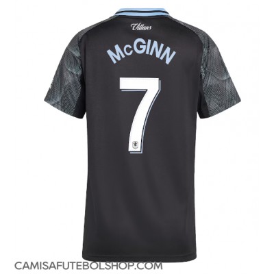 Camisa de time de futebol Aston Villa John McGinn #7 Replicas 2º Equipamento Feminina 2025-26 Manga Curta Camisa de time de futebol Aston Villa John McGinn #7 Replicas 2º Equipamento Feminina 2025-26 Manga Curta